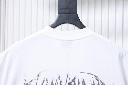 Balenciaga all-over letter print, direct-print breathable graffiti short-sleeved T-shirt