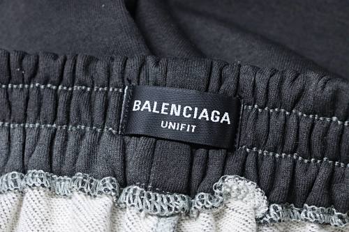 Balenciaga BLCG 24ss patchwork black floral grey denim trousers