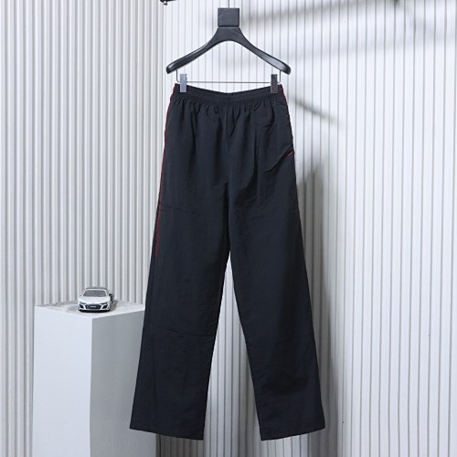 Balenciaga BLCG 26SS 3M Black and Red Embroidered Hooded Sweatpants