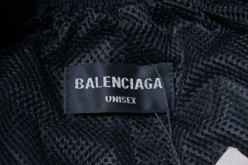 Balenciaga BLCG 26SS 3M Black and Red Embroidered Hooded Sweatpants