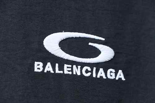 Balenciaga BLCG 26SS Front and Back Half-Ring Embroidered Tracksuit Jacket