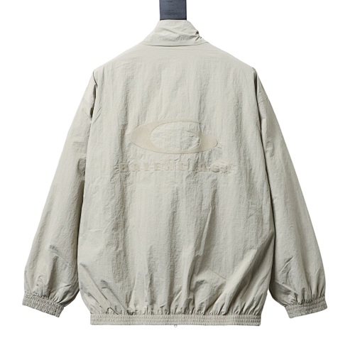 Balenciaga BLCG 26SS Front and Back Half-Ring Embroidered Tracksuit Jacket