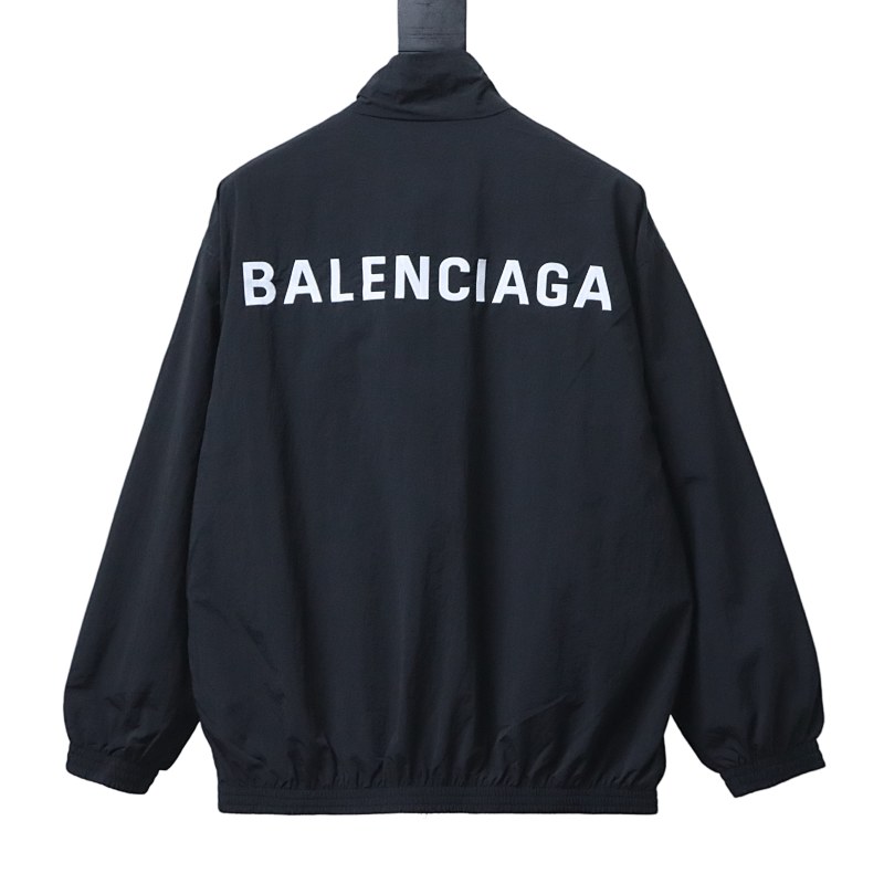 Balenciaga Mirrored Letter Embroidery Sports Jacket