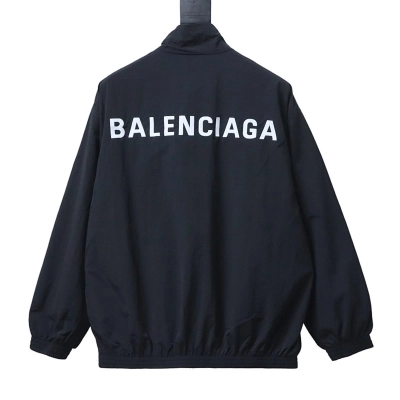 Balenciaga Mirrored Letter Embroidery Sports Jacket 02