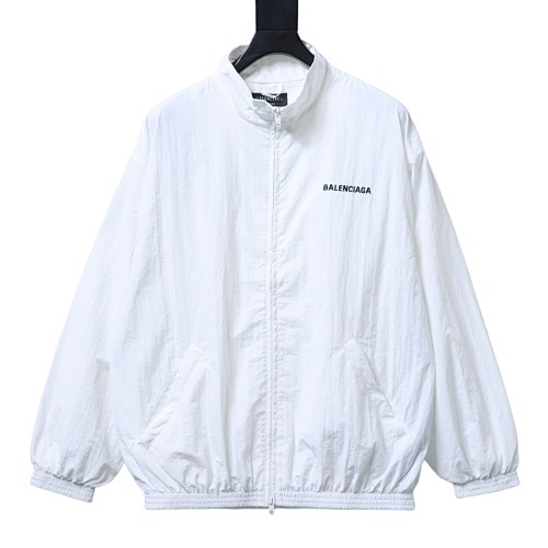 Balenciaga Mirrored Letter Embroidery Sports Jacket