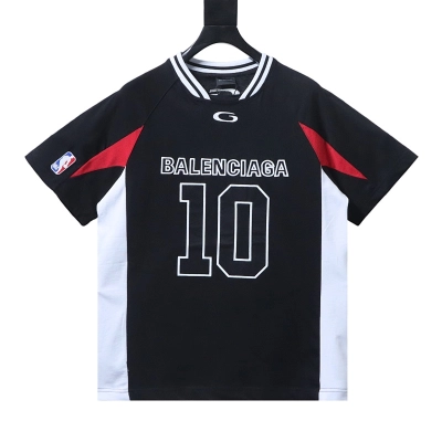 Balenciaga NBA collaboration oversized color-blocked short-sleeved T-shirt 01