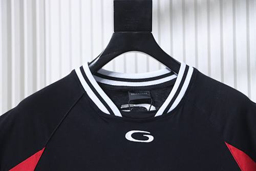 Balenciaga NBA collaboration oversized color-blocked short-sleeved T-shirt