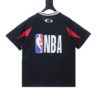 Balenciaga NBA collaboration oversized color-blocked short-sleeved T-shirt 02