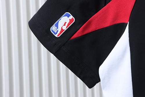 Balenciaga NBA collaboration oversized color-blocked short-sleeved T-shirt