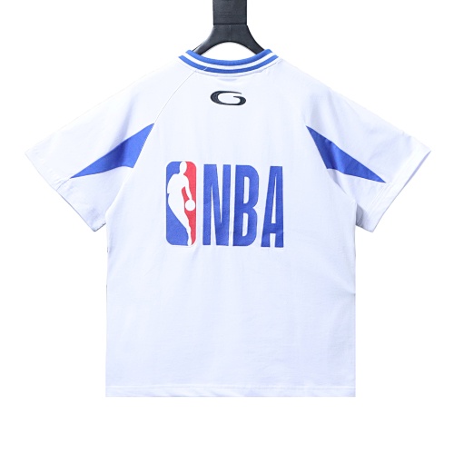 Balenciaga NBA collaboration oversized color-blocked short-sleeved T-shirt