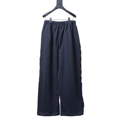 BALENCIAGA Patchwork Plaid Sweatpants 02