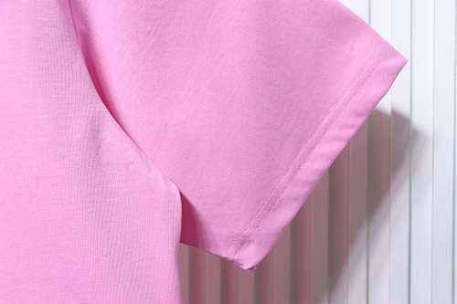 ALO 26SS Embroidered Logo Short-Sleeve T-Shirt Pink
