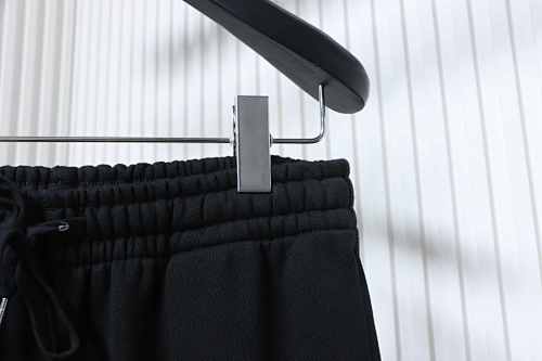 ALO Solid Color Embroidered Letter Cotton Pants