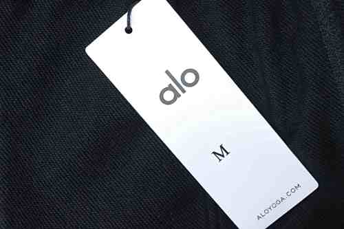 ALO Solid Color Embroidered Letter Cotton Pants