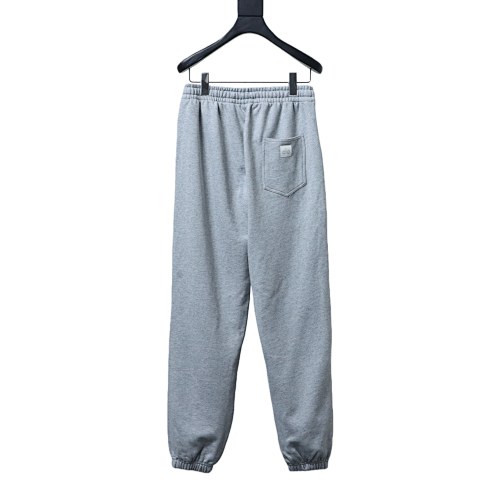 ALO Solid Color Embroidered Letter Cotton Pants