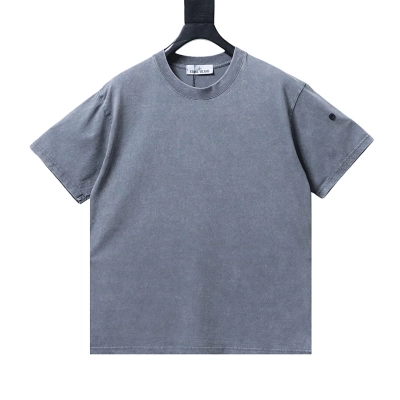 Stone Island Summer New Arrival Distressed Wash T-shirts 01