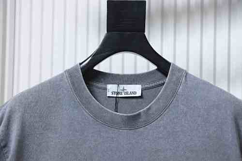 Stone Island Summer New Arrival Distressed Wash T-shirts