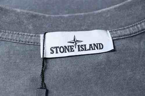 Stone Island Summer New Arrival Distressed Wash T-shirts