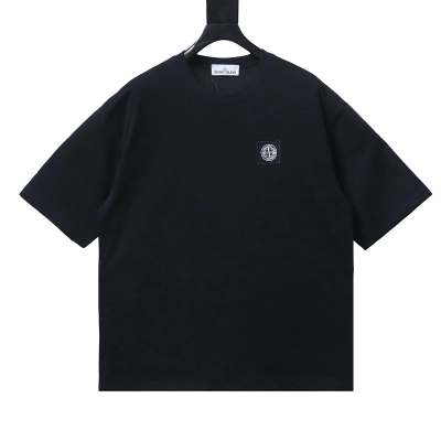 Stone Island T-shirts Black H140 01