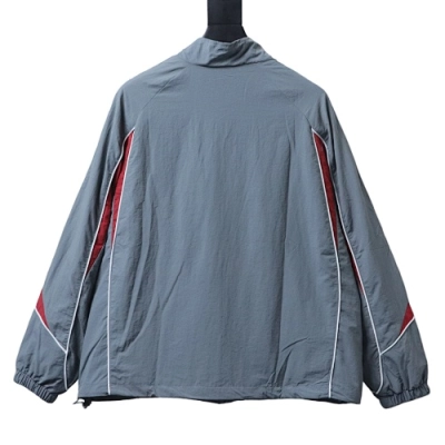 Supreme 25FW Contrast Piping Track Jacket Grey 02