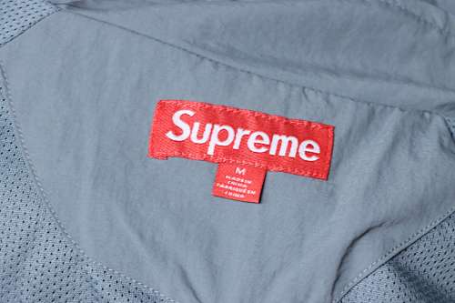 Supreme 25FW Contrast Piping Track Jacket Grey