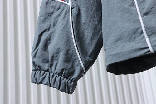 Supreme 25FW Contrast Piping Track Jacket Grey
