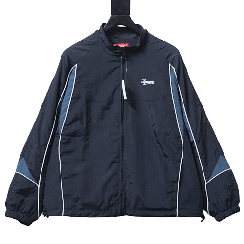 Supreme 25FW Contrast Piping Track Jacket Black