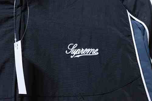 Supreme 25FW Contrast Piping Track Jacket Black