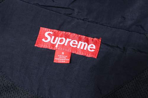 Supreme 25FW Contrast Piping Track Jacket Black