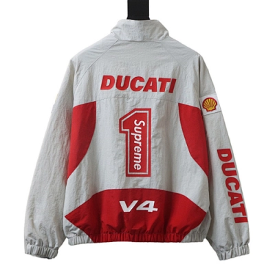 Supreme Ducati Collaboration SS24 Jacket White 02
