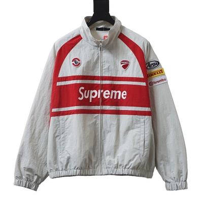 Supreme Ducati Collaboration SS24 Jacket White 01