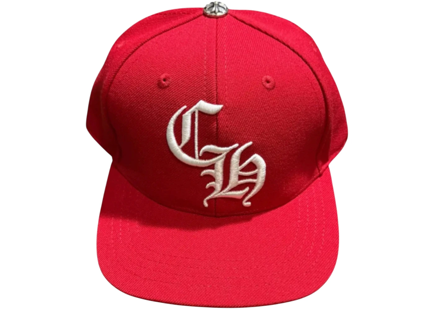  [Add One] Chrome Hearts Essentials LA Exclusive Baseball Wool Cap Red