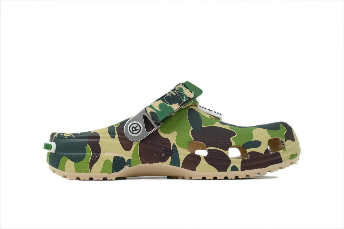 Crocs Classic Clog A Bathing Ape ABC Camo Green PB 250613