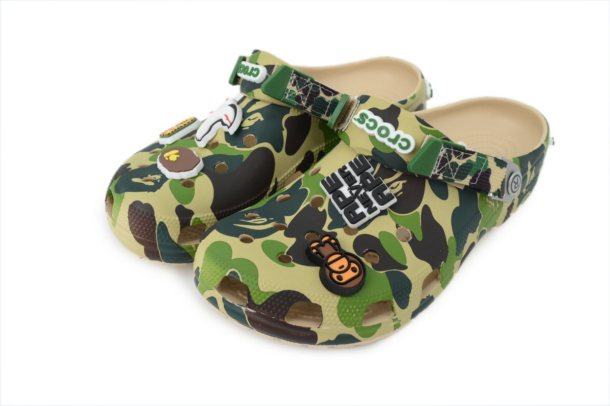 Crocs Classic Clog A Bathing Ape ABC Camo Green PB 250613