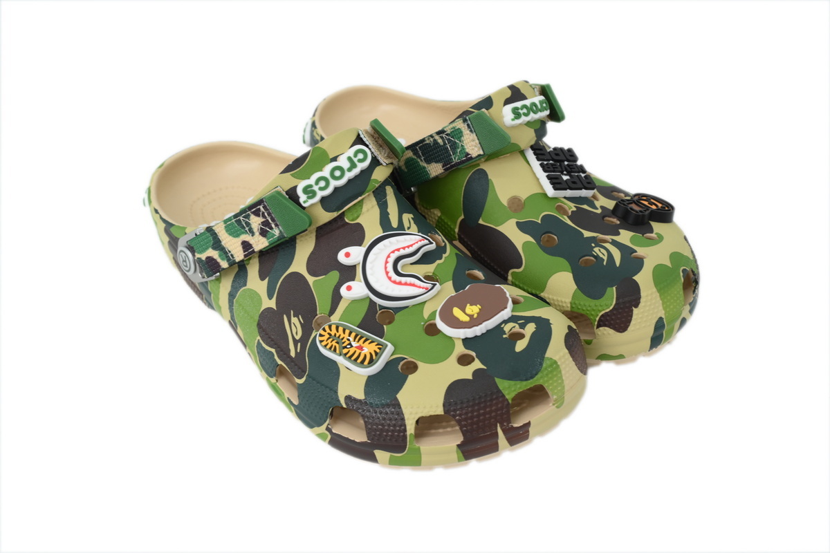 Crocs Classic Clog A Bathing Ape ABC Camo Green PB 250613