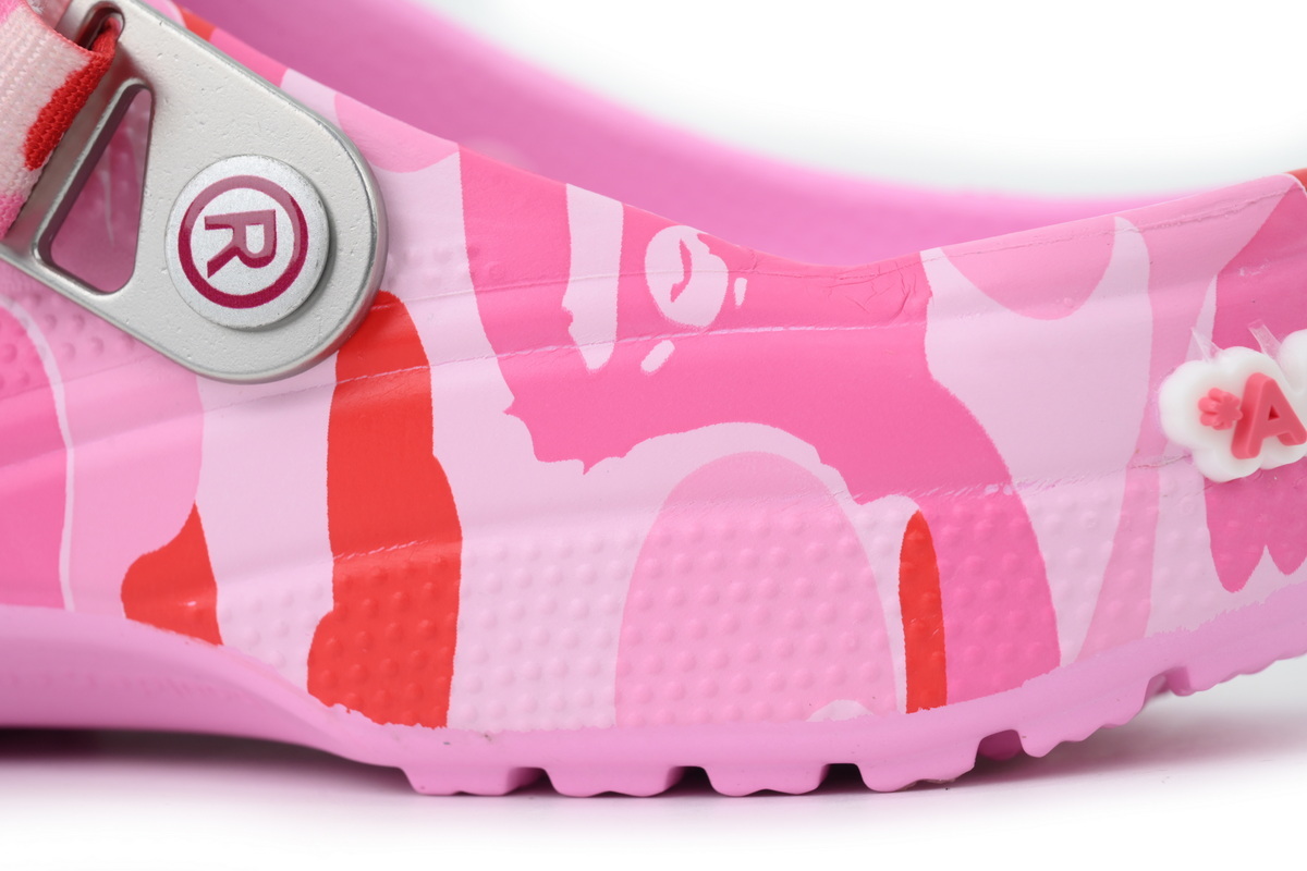 Crocs Classic Clog A Bathing Ape ABC Camo Pink PB 250613