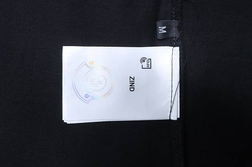 Moncler 26ss Short-Sleeve T-Shirt with Lettering Print on the Collar Black