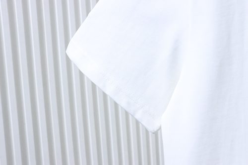 Moncler 26ss Short-Sleeve T-Shirt with Lettering Print on the Collar White