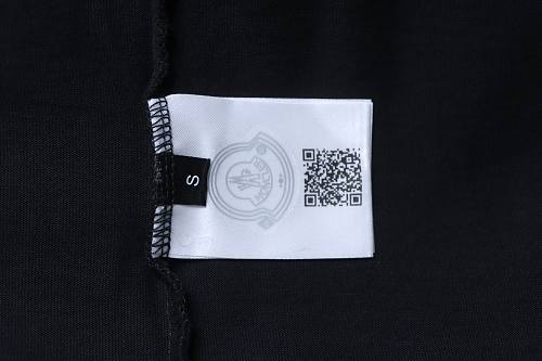 Moncler 26SS Front and Back Appliqué Embroidery T-Shirt Black