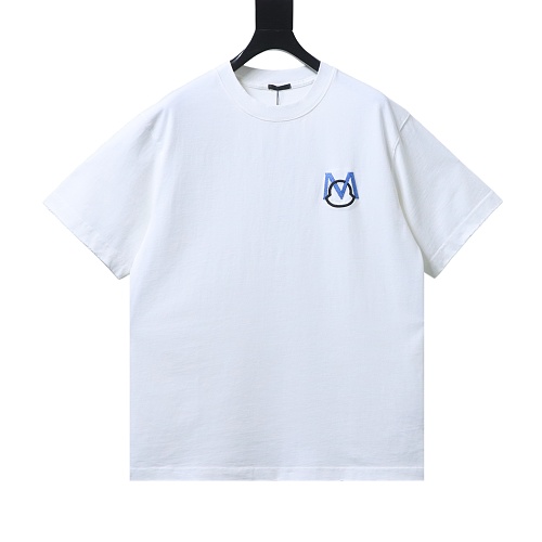 Moncler 26SS Front and Back Appliqué Embroidery T-Shirt White