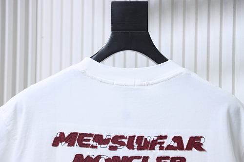 Moncler 26SS Front and Back Appliqué Embroidery T-Shirt White