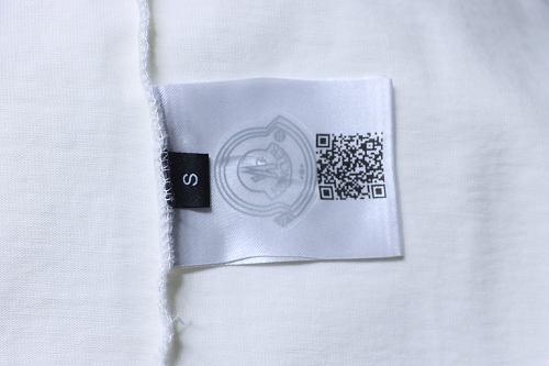 Moncler 26SS Front and Back Appliqué Embroidery T-Shirt White