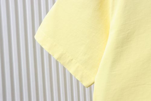 Moncler 26SS Front and Back Appliqué Embroidery T-Shirt Yellow