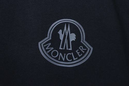 Moncler 26SS Short-Sleeve T-Shirt with Chest Logo Emblem Black