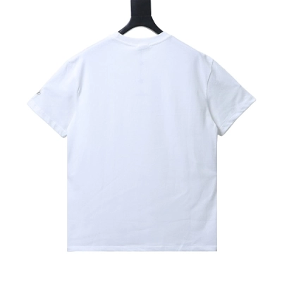 Moncler 26SS Short-Sleeve T-Shirt with Chest Logo Emblem White 02