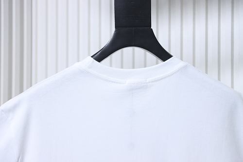Moncler 26SS Short-Sleeve T-Shirt with Chest Logo Emblem White
