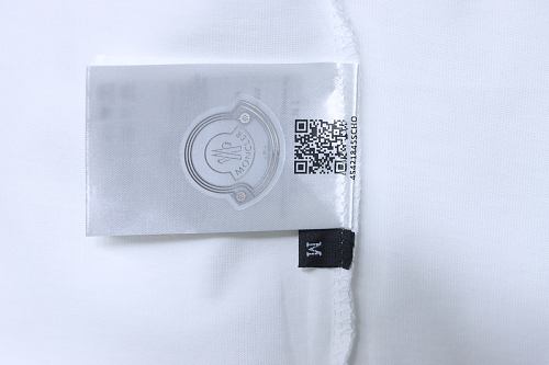 Moncler 26SS Short-Sleeve T-Shirt with Chest Logo Emblem White