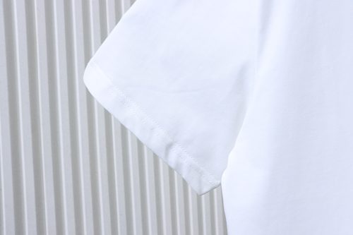 Moncler 26SS Short-Sleeve T-Shirt with Chest Logo Emblem White
