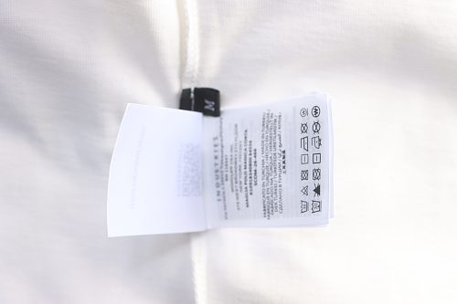 Moncler 26SS Three-Color Embroidered Small Logo T-Shirt White