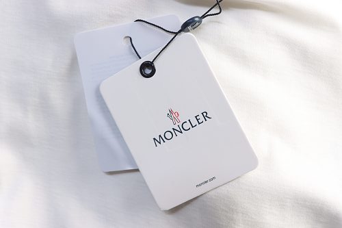Moncler 26SS Three-Color Embroidered Small Logo T-Shirt White